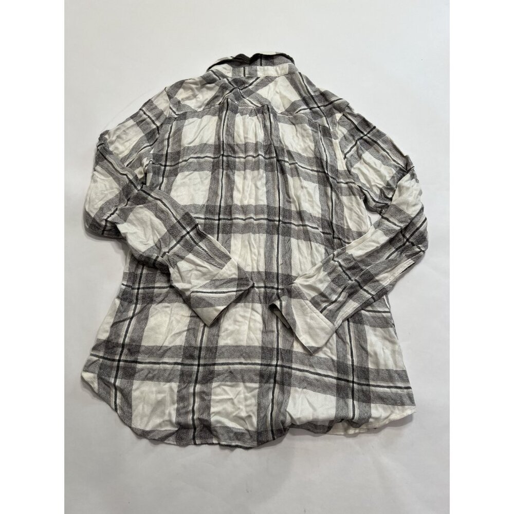 Rails Button Front Plaid Shirt In White Grey - image 3